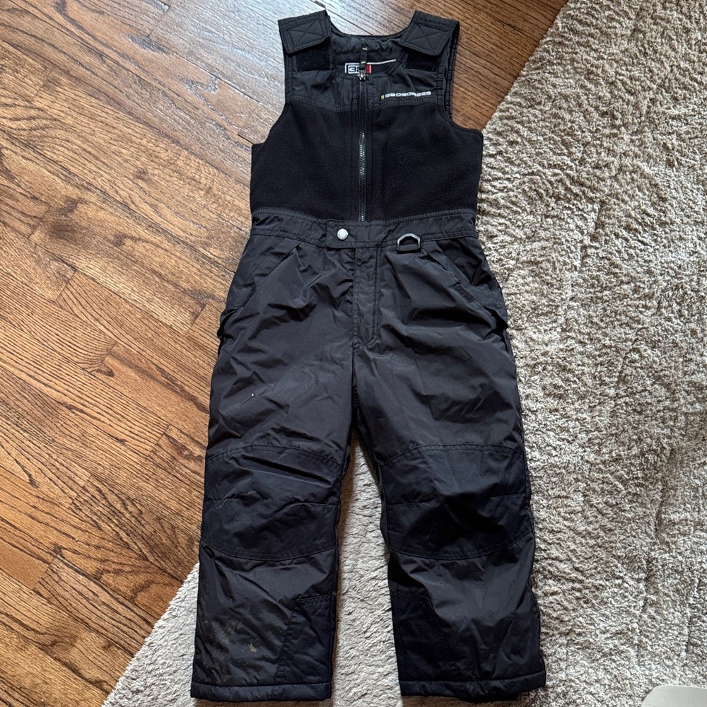 32 Degrees Black Kids One Piece Snowsuit